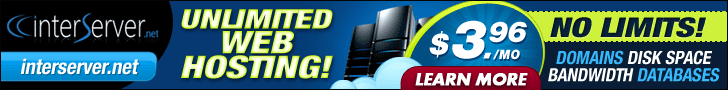 InterServer unlimited web hosting offer